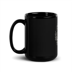 A Man Is Not A Plan Black Glossy Mug