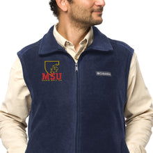 Load image into Gallery viewer, MSU Men’s Columbia fleece vest