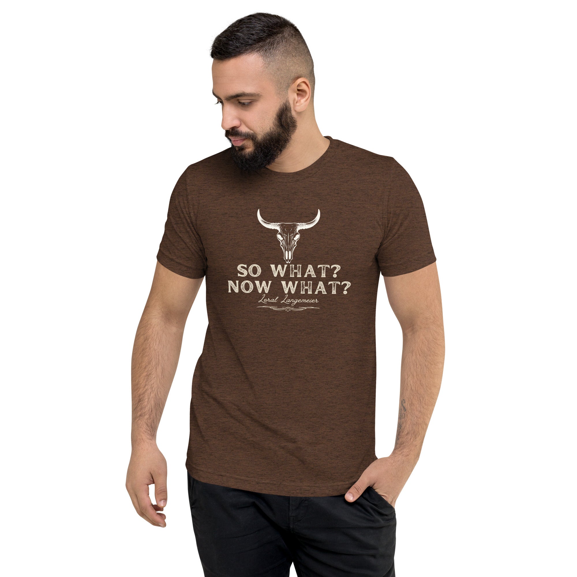 So What? Now What? Short sleeve t-shirt